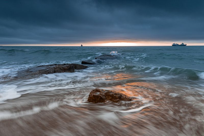 Early morning on the beachphoto preview