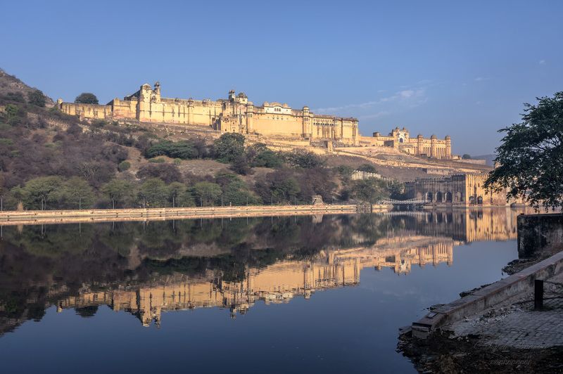 архитектура, городской пейзаж, дворец-крепость амбер, джайпур, индия, достопримечательности индии Дворец-крепость Амбер (город Джайпур, Индия)photo preview