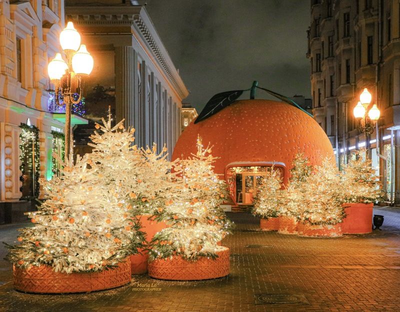 москва старыйарбат огнибольшогогорода зимняясказка сказкавгороде рождество проектзимавмоскве рождественскоенастроение мандарин снег Мандариновый Арбатphoto preview