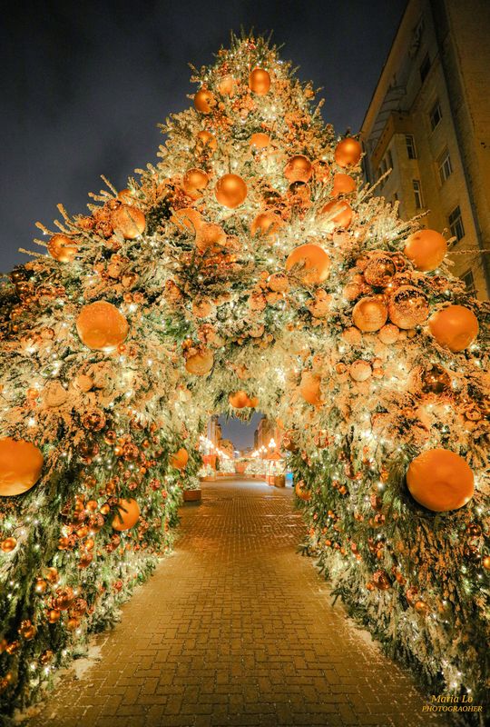 москва старыйарбат огнибольшогогорода зимняясказка сказкавгороде рождество проектзимавмоскве рождественскоенастроение мандарин снег Мандариновый Арбатphoto preview