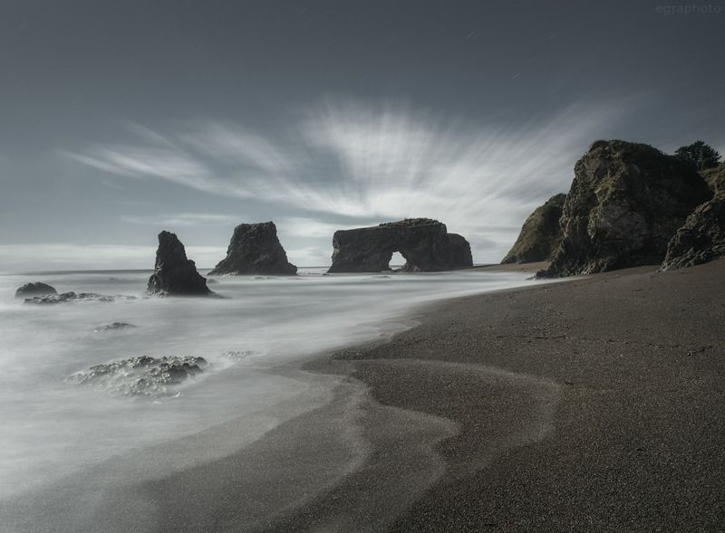 сахалин, дальний восток, россия, sakhalin, russia, far east, мыс птичий Сахалин - мыс Птичий ночьюphoto preview