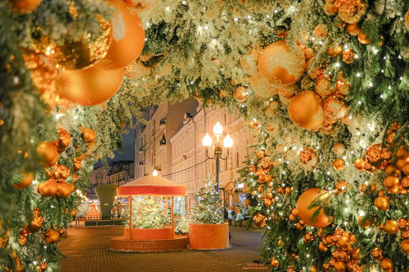 москва старыйарбат огнибольшогогорода зимняясказка сказкавгороде рождество проектзимавмоскве рождественскоенастроение мандарин снег Мандариновый Арбатphoto preview