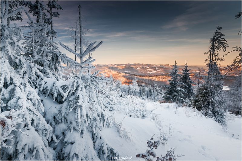 polska, beskidy, góry, zima ***photo preview