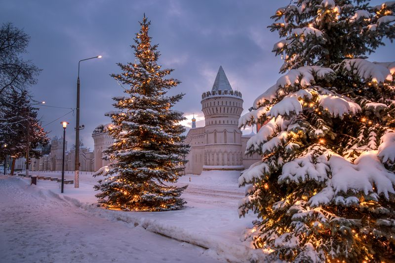 Новый Год у стен монастыряphoto preview