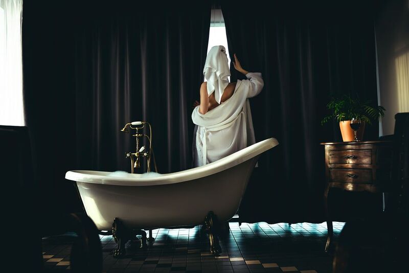 woman, portrait, fashion, beauty, indoors, glamour A moment alone, looking like a secretphoto preview