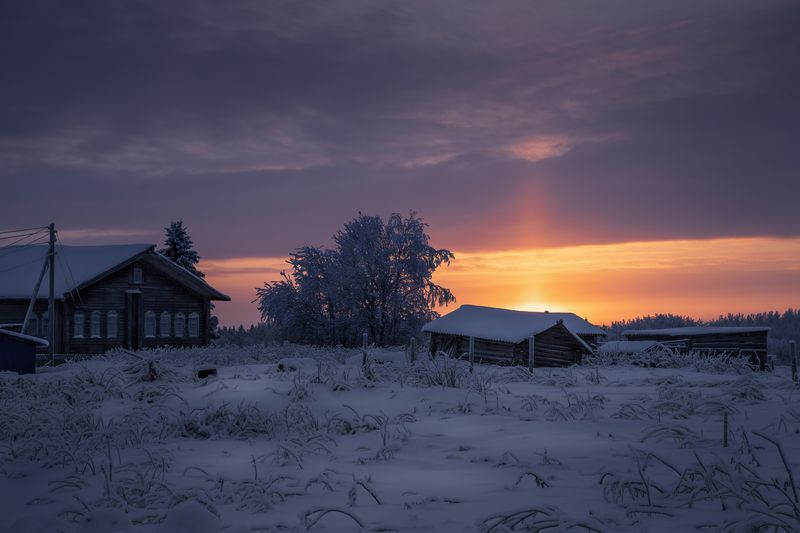кильца, мезень, архангельская область, зима Северный деньphoto preview