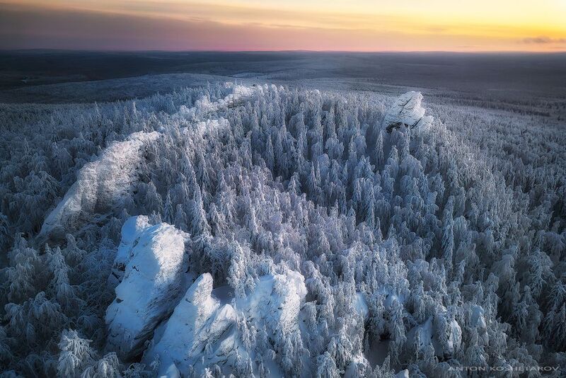 Зимний закат на горе Колпакиphoto preview