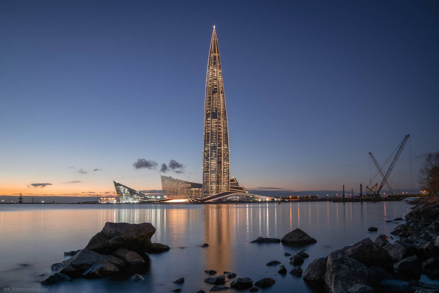 Вечер на Финском заливе. Автор: Кормашова Татьяна санкт-петербург, питер, финский залив, лахта-центр, Кормашова Татьяна