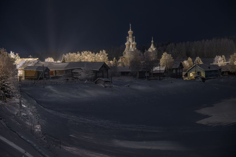 кимжа, архангельская область, вечер Ранний вечер в Кимжеphoto preview