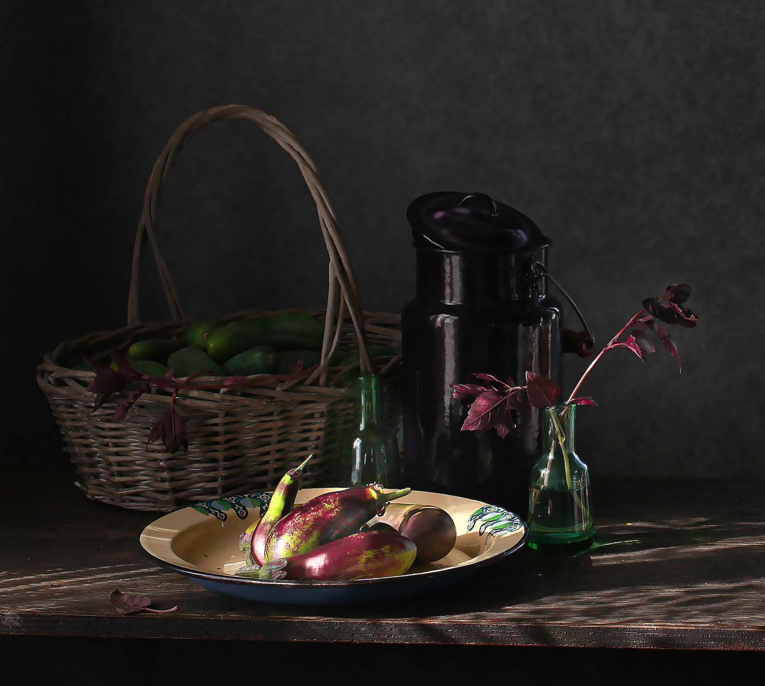 натюрморт, фотонатюрморт, still life, stillifefoto, лето, баклажаны, ретро_натюрморт, наталья_казанцева, Наталья Казанцева