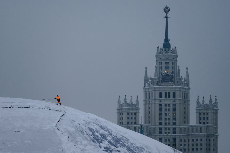 снегопад, москва, зарядье, россия, moscow, street, russia, snowfall Борьба со снегом в Москве. Битва за Зарядье. фото превью