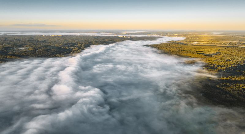 тула, бунырёво, утро, осень Утром над Окойphoto preview