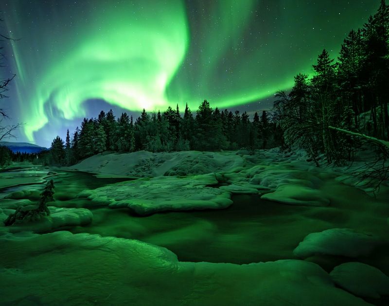 аврора, север, сияние, пейзаж Аврораphoto preview