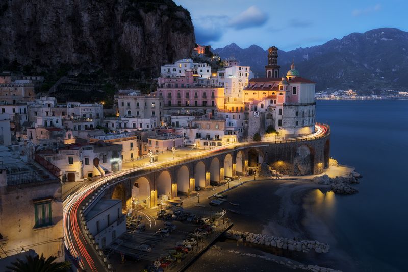 италия, амалфи, атрани, рассвет, закат, море, город, порт, бухта, пляж, неаполь, italy, italia, amalfi, atrani, dusk, dawn, port, bay, beach, naples, napoli Вечер в Атрани / An evening in Atraniphoto preview