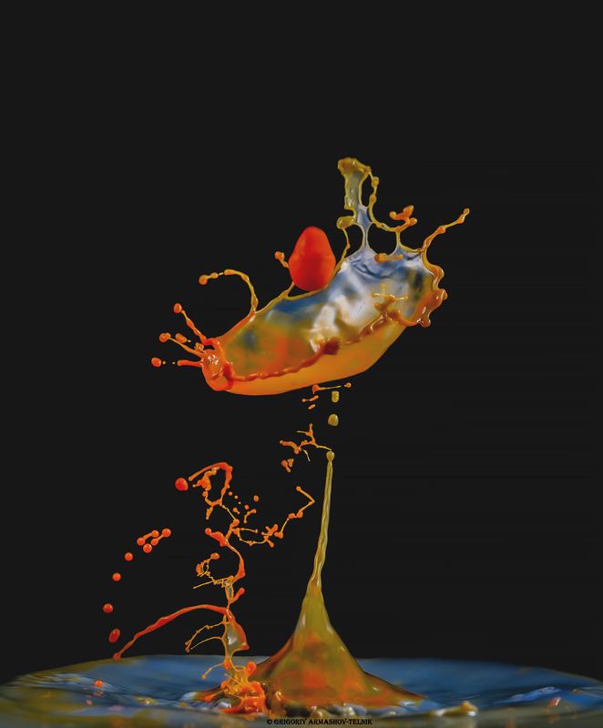 Macro, drops, liquid, water, colour, macrophoto,  Dropsphoto preview