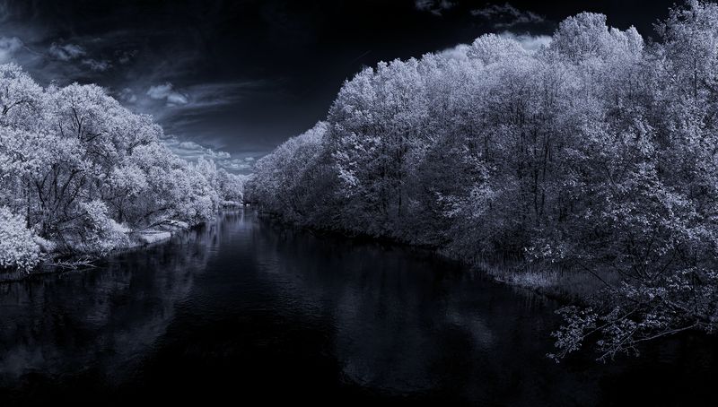 infrared, ик-фото, инфракрасное фото, инфракрасная фотография, пейзаж, весна Вчерашний сонphoto preview