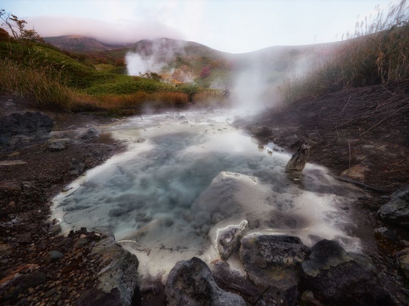 Кипящий вулкан Итуруп Сахалин  photo preview