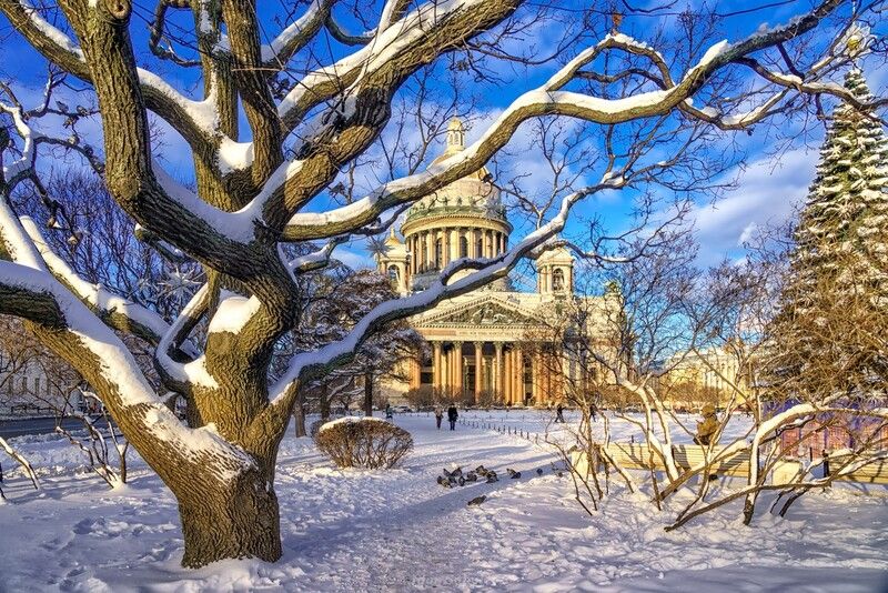 исаакиевский собор, санкт-петербург, зима Исаакиевский собор зимойphoto preview