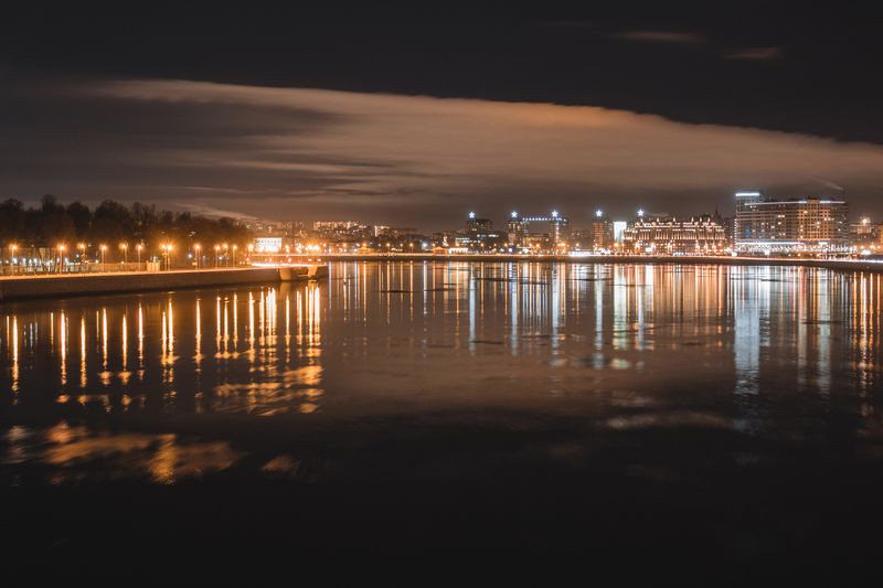 Санкт-Петербург, Питер, Нева, город на Неве Спокойный вечер фото превью