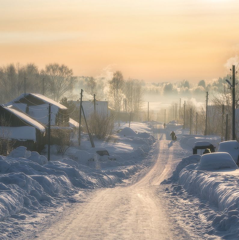 Морозное сельское утроphoto preview
