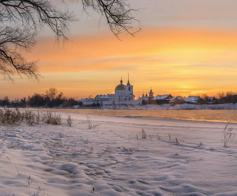 псков, пейзаж, Январское утроphoto preview