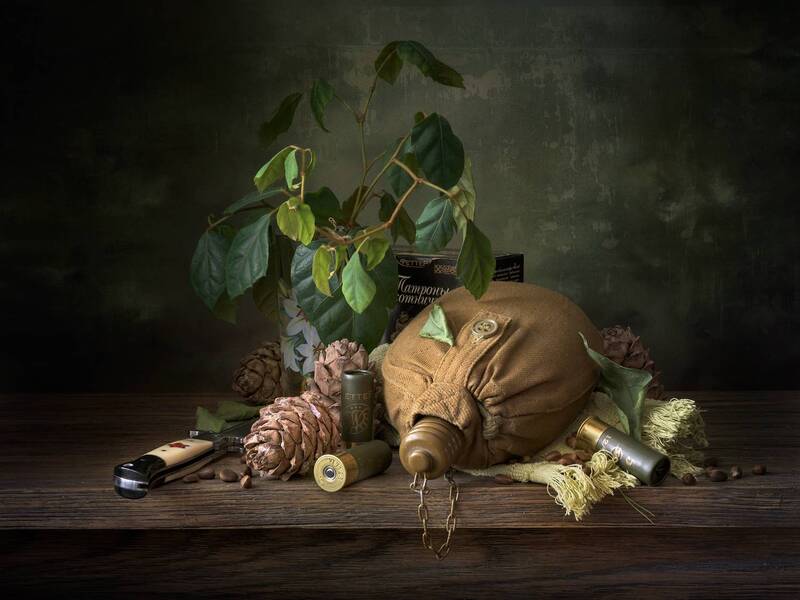 Охотничий этюд в зелёных тонахphoto preview