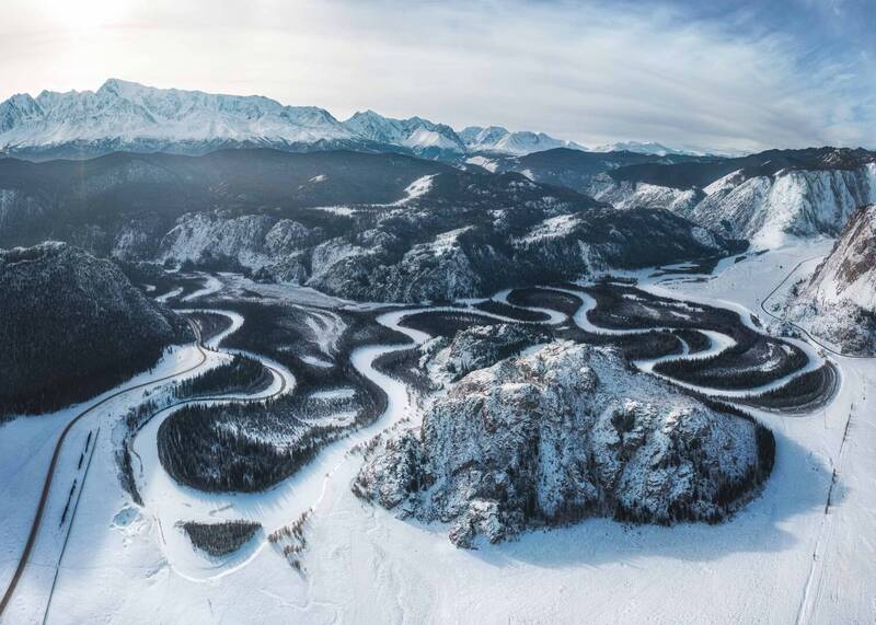 Зимние Чуйские меандры…  Winter Chui meanders...photo preview