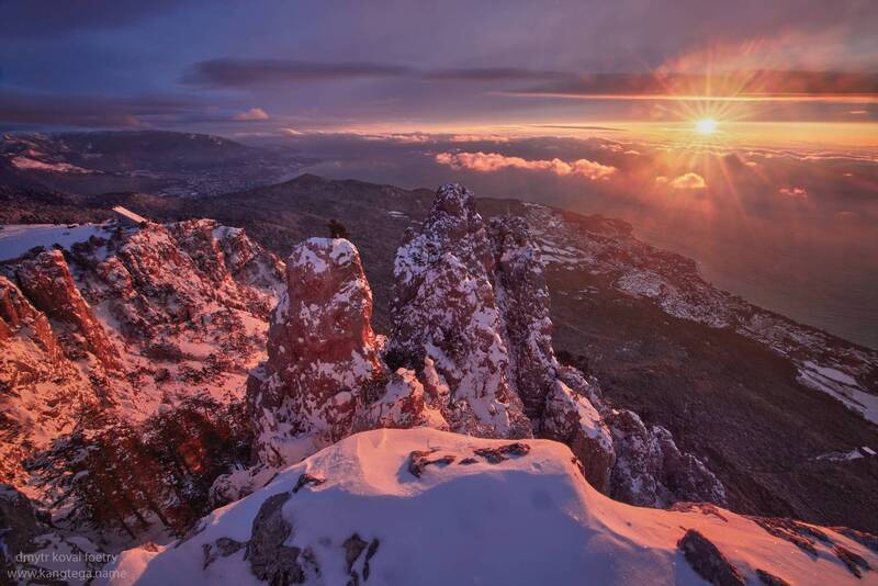 пейзажемагьё, пейзаж-как-виденье Комета рассвета нового дня Ай-Петри …photo preview