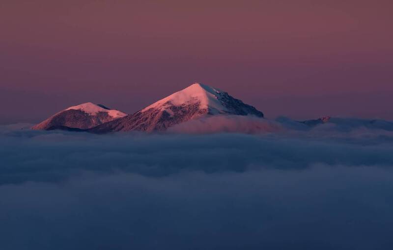 кавказ, кавказские минеральные воды, кмв, горы, бештау, гора, облака, закат, горы на закате Розовый вечерphoto preview