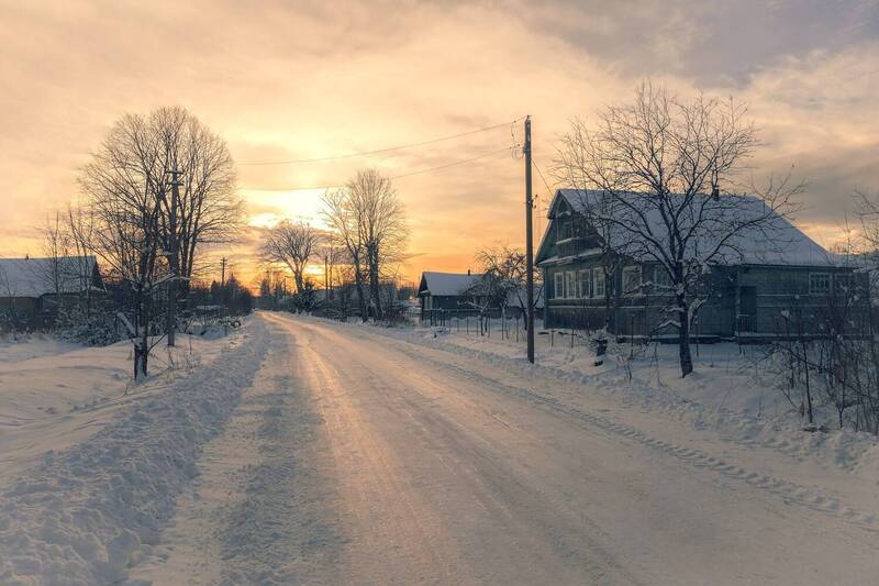 Морозный вечер фото превью