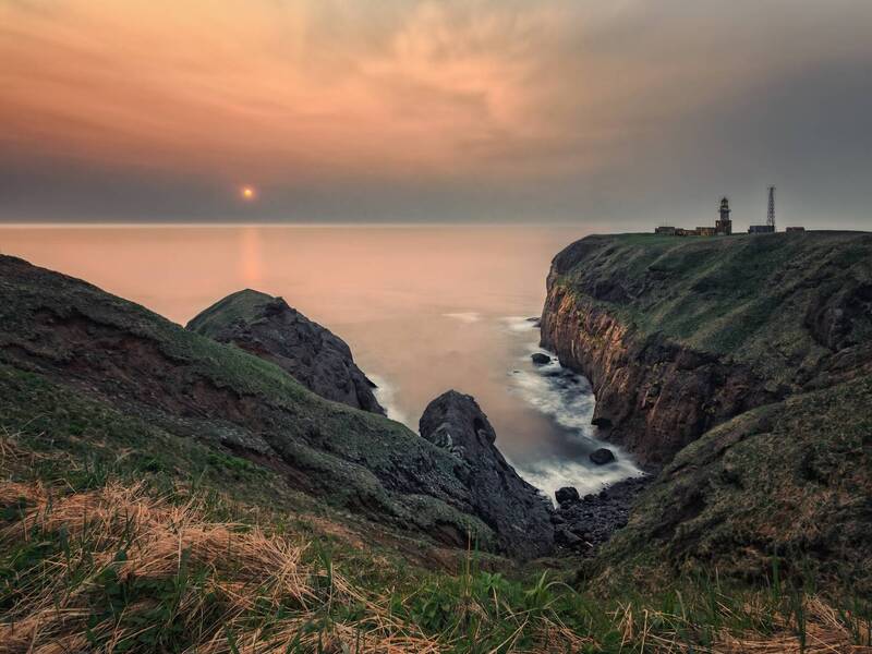 Рассвет на мысе Краб. Остров Шикотанphoto preview