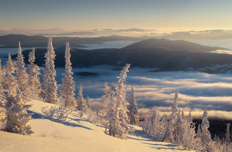 шерегеш, горная шория, кемеровская область, куржак, рассвет в горах, зимний рассвет, краски зимы, зимний пейзаж, зима, туман Затуманилоphoto preview
