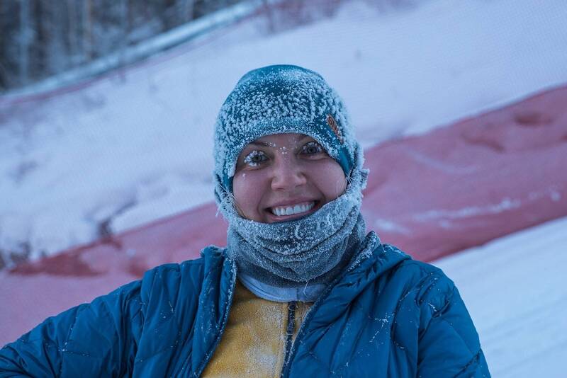 девушка, девица, красавица, спортсменка, sky, running, мороз, иней, снег, кружева, сибирячка, красноярск Девица в морозных кружевах фото превью