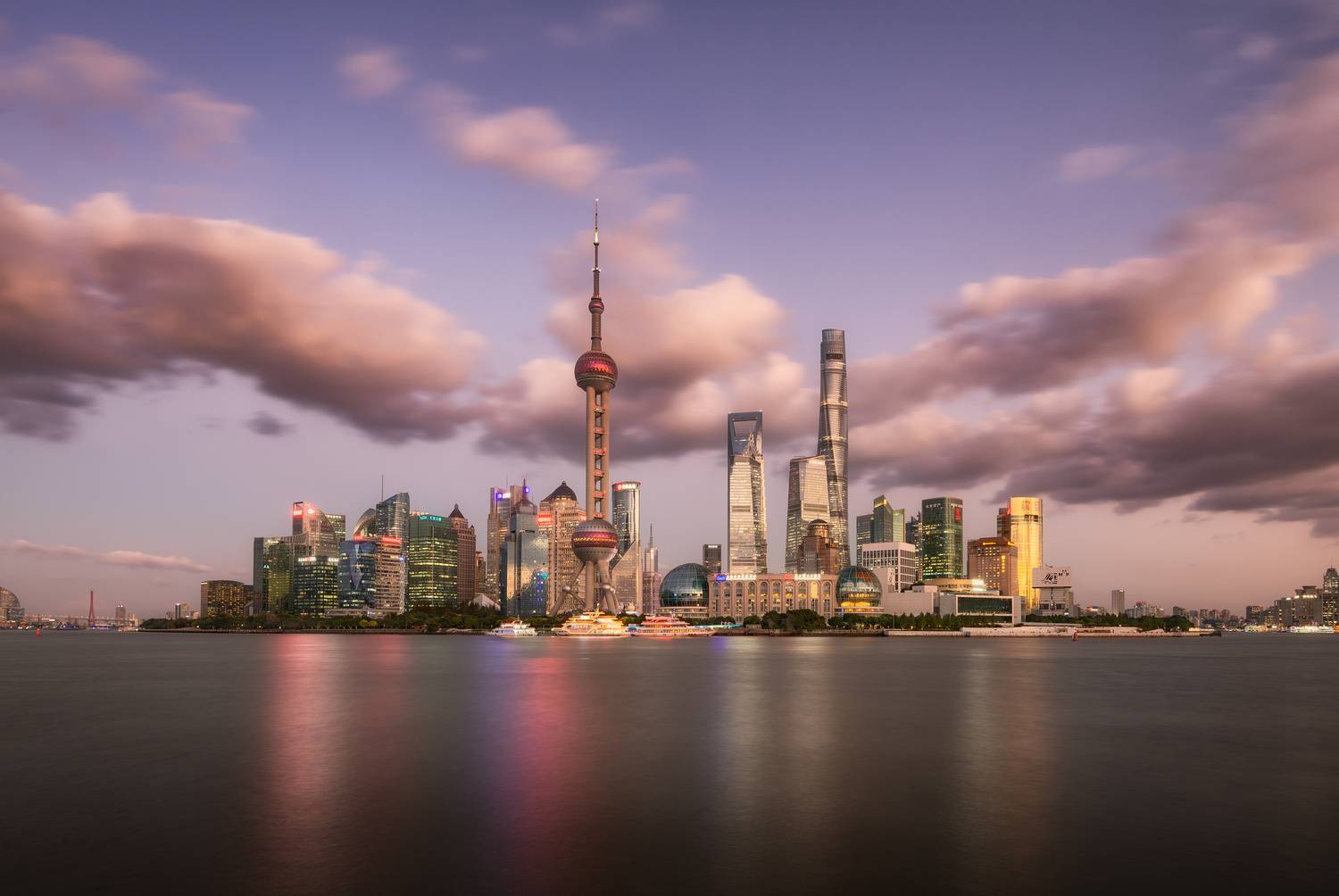 китай, азия, шанхай, город, река, утро, вечер, бунд, china, asia, shanghai, river, bund, morning, evening, Эрнест Вахеди