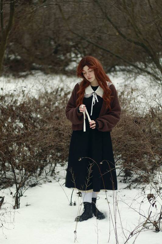 photography, portrait, redhair, winter, forest, fineart, портрет, фотография, рыжие волосы, зима, лес winter fairy фото превью