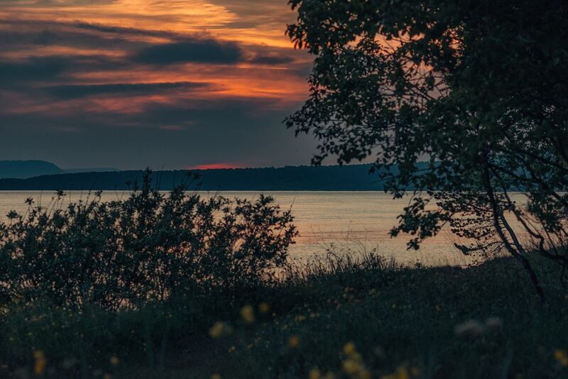 Ангара закат Ангара на закатеphoto preview