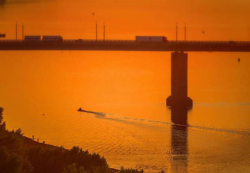 Sunset under the bridgephoto preview