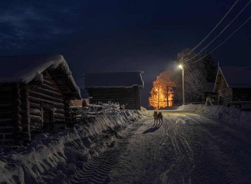 кимжа, архангельская область, вечер Бдитphoto preview