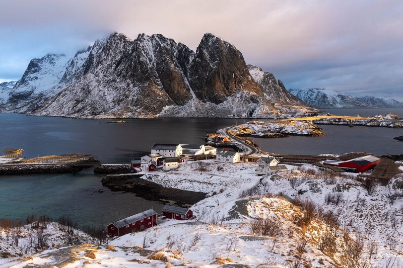 норвегия, рассвет, лофотены, lofoten, norway Рассвет на Лофотенахphoto preview