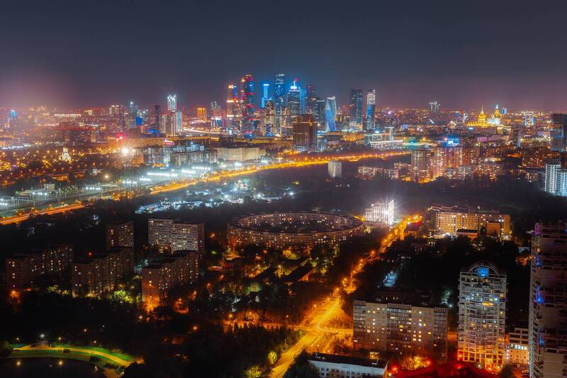 Ночная панорама Москвыphoto preview