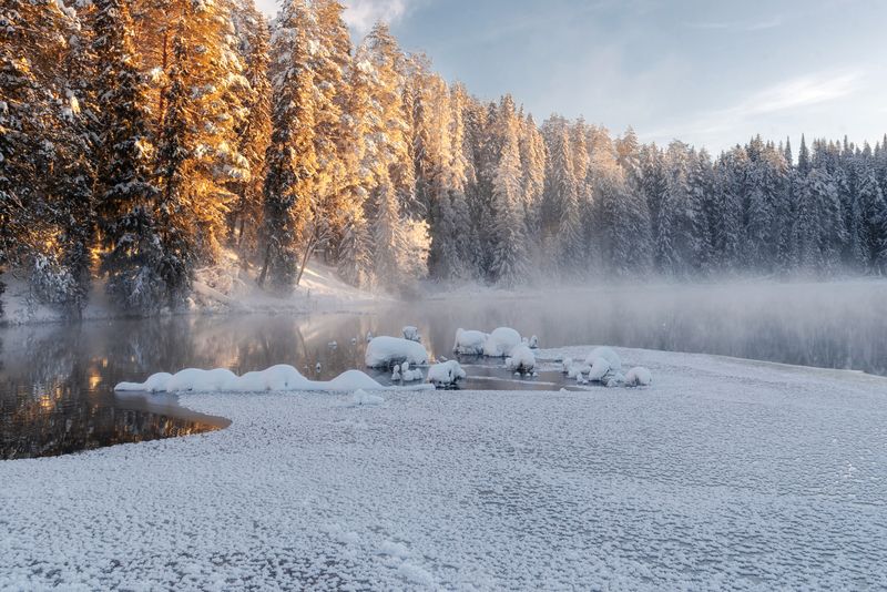 Холодный рассвет фото превью