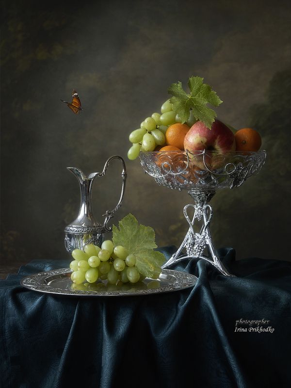 натюрморт, фрукты, винтажный Натюрморт с фруктамиphoto preview