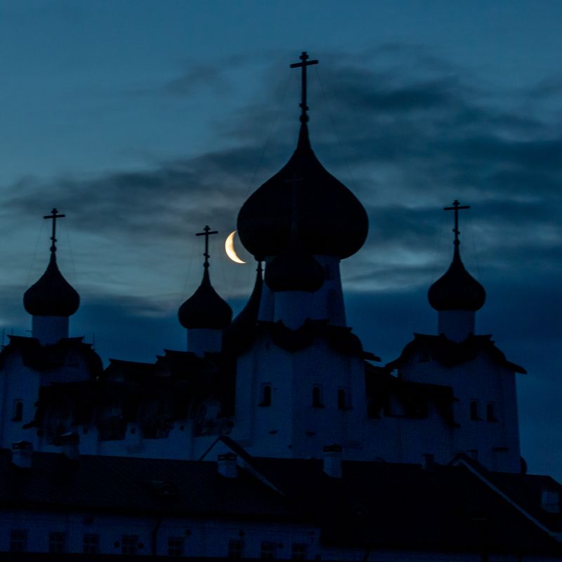 Соловки,луна Соловецкие белые ночи.photo preview