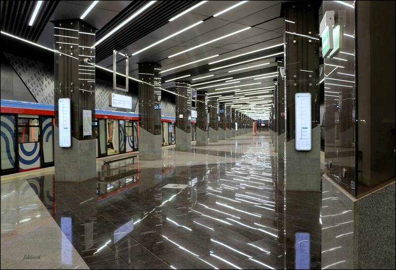 метро, москва, архитектура, транспорт, город, подземка станция метро Тютчевская. Москваphoto preview