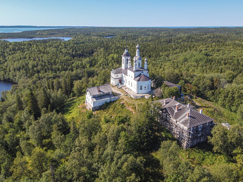 анзер,скит,соловки Голгофо-распятский скит на острове Анзерphoto preview