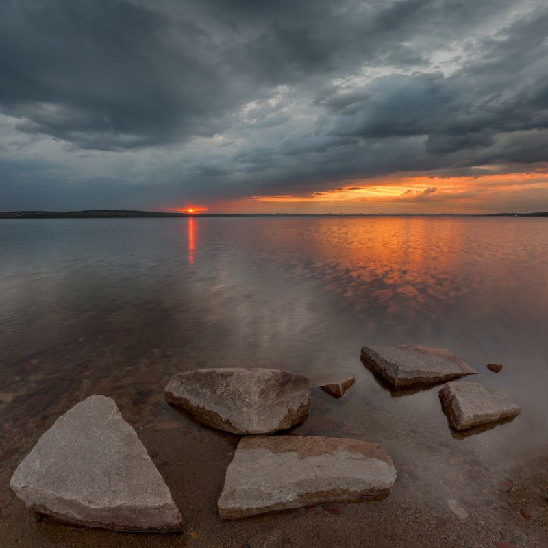 челябинск, закат, шершни, камни, облака, t_berg Успеть на закат фото превью