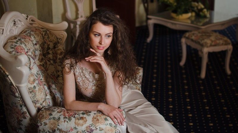 girl, women, portrait, beautiful, retro ***photo preview