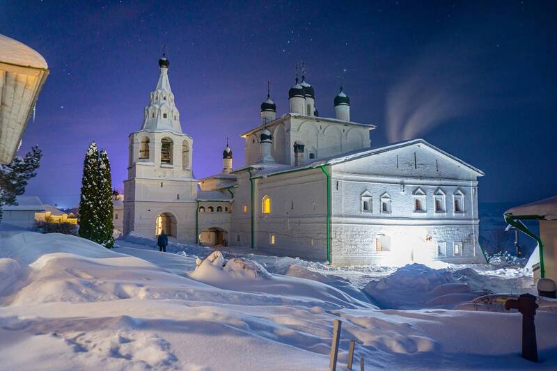 тула, тульская область, анастасов монастырь, одоев, россия Анастасов монастырь зимой. Одоев. Тульская область.photo preview