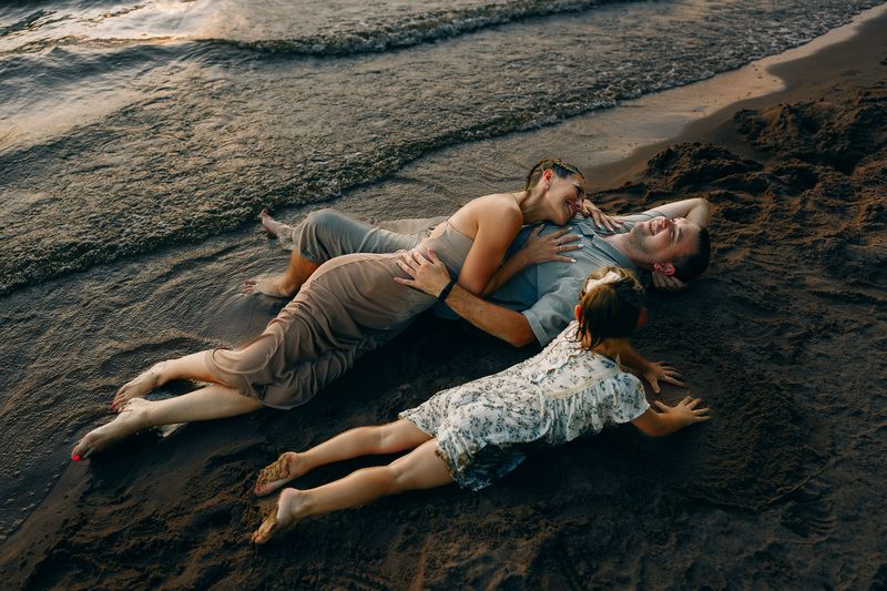 Июль. теплый вечер на Волге. фото превью