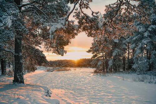 Зима на реке